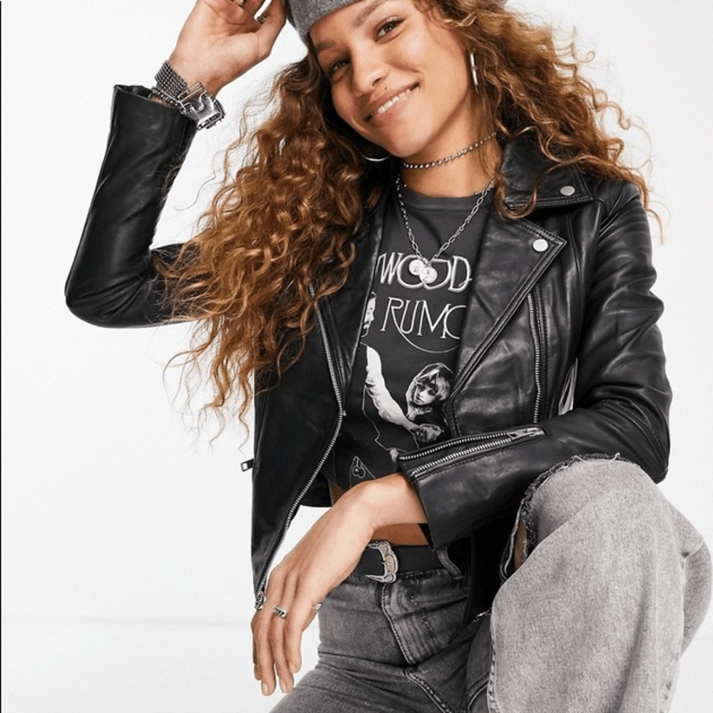 Barney’s Originals Belina Real Leather Jacket